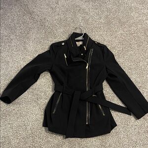 Michael Kors Black Trench Coat with Belt